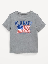 Old Navy Infant Flag Tshirt 2006 Gray 18-24 Months