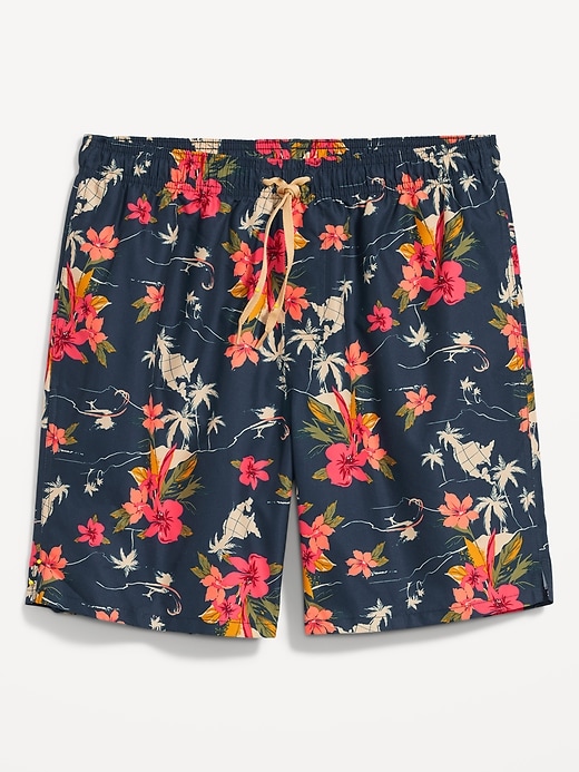 Image number 6 showing, Printed Swim Trunks --7-inch inseam