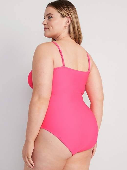 Image number 8 showing, Convertible Bandeau One-Piece Swimsuit