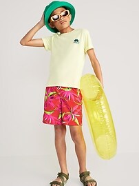 View large product image 3 of 4. Printed Swim Trunks for Boys