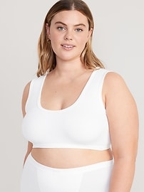 View large product image 7 of 8. Rib-Knit Bralette Top