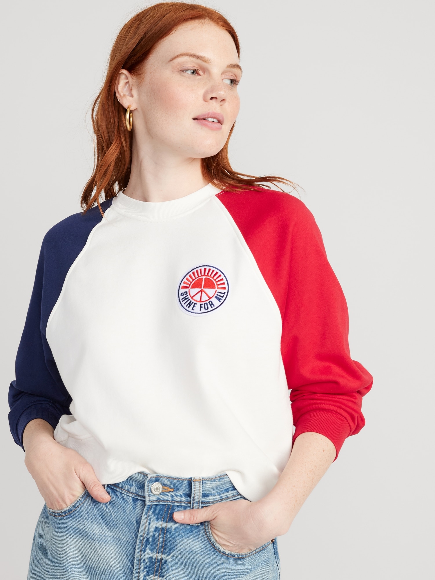 Embroidered French-Terry Sweatshirt for Women | Old Navy