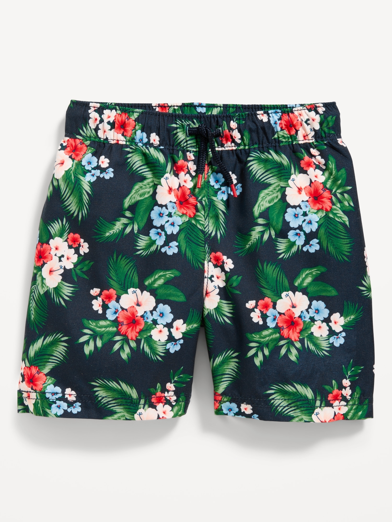 Old Navy Matching Printed Swim Trunks for Toddler Boys red. 1