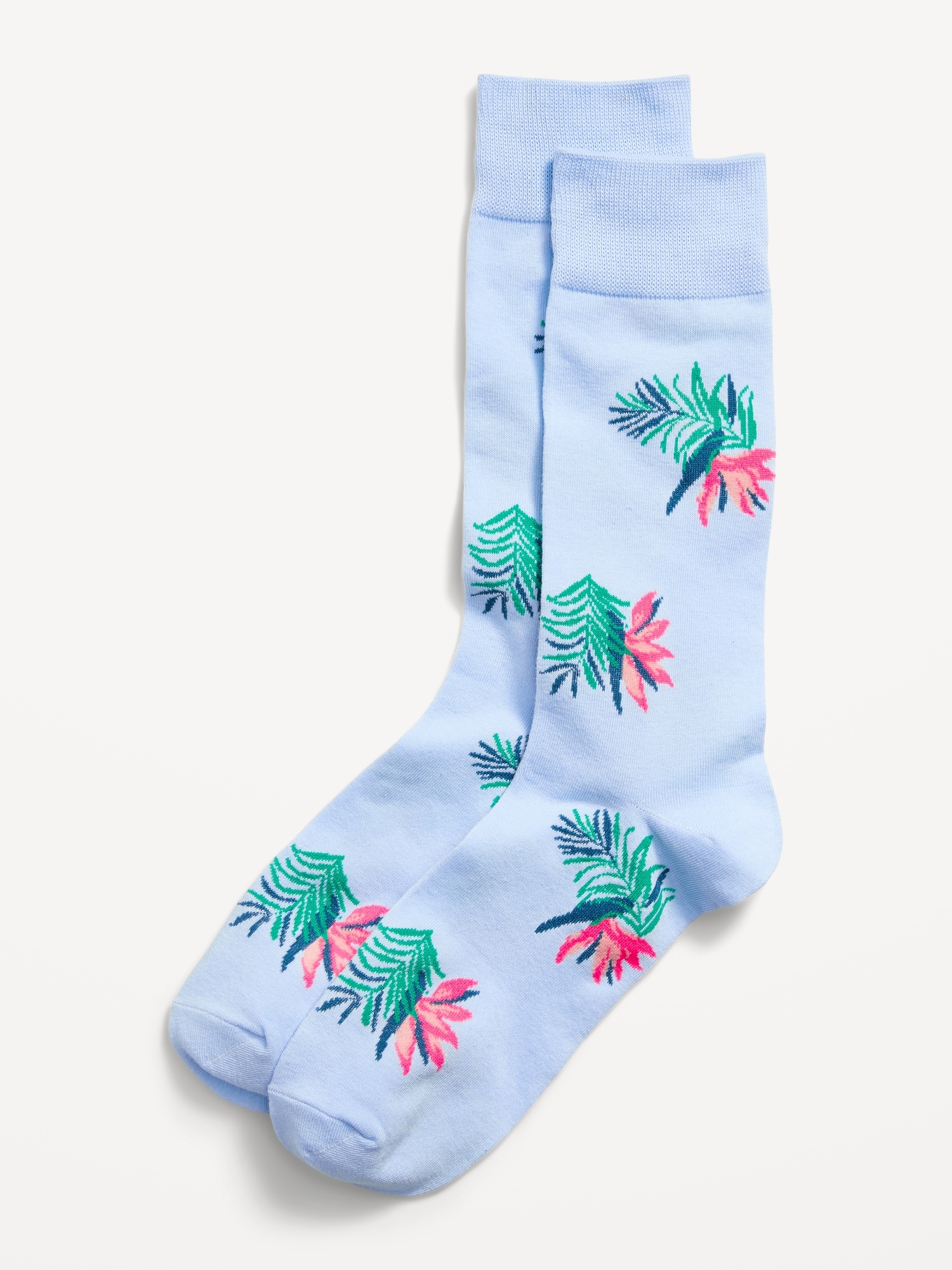 Old Navy Printed Novelty Statement Socks for Men blue. 1