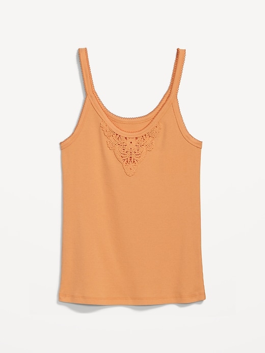 Image number 4 showing, Lace-Trim Tank Top