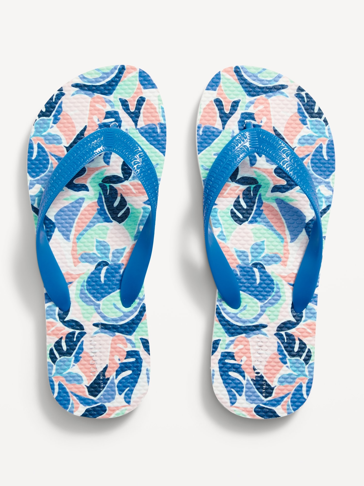 Old Navy Printed Flip-Flop Sandals for Girls (Partially Plant-Based) multi. 1