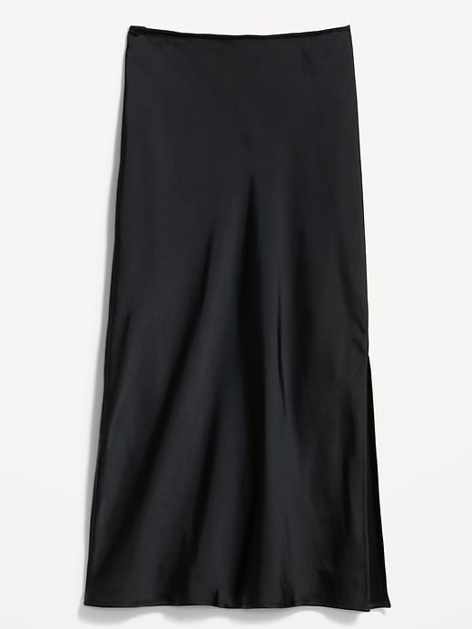 Image number 4 showing, Satin Midi Slip Skirt for Women