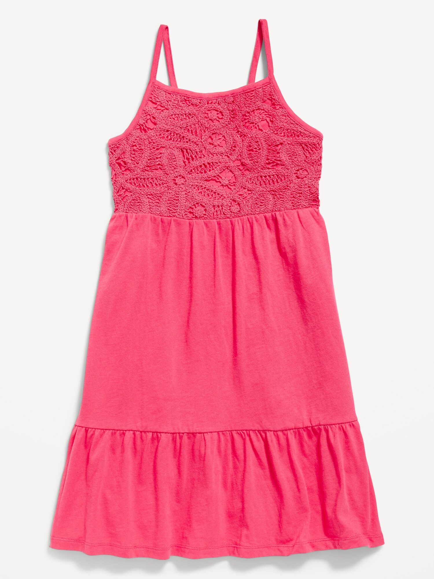 Fit & Flare Floral-Knit Bodice Cami Dress for Girls | Old Navy