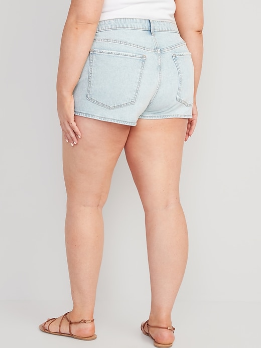 Image number 8 showing, High-Waisted OG Straight Super-Short Jean Shorts -- 1.5-inch inseam