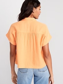 V-Neck Dolman-Sleeve Blouse | Old Navy