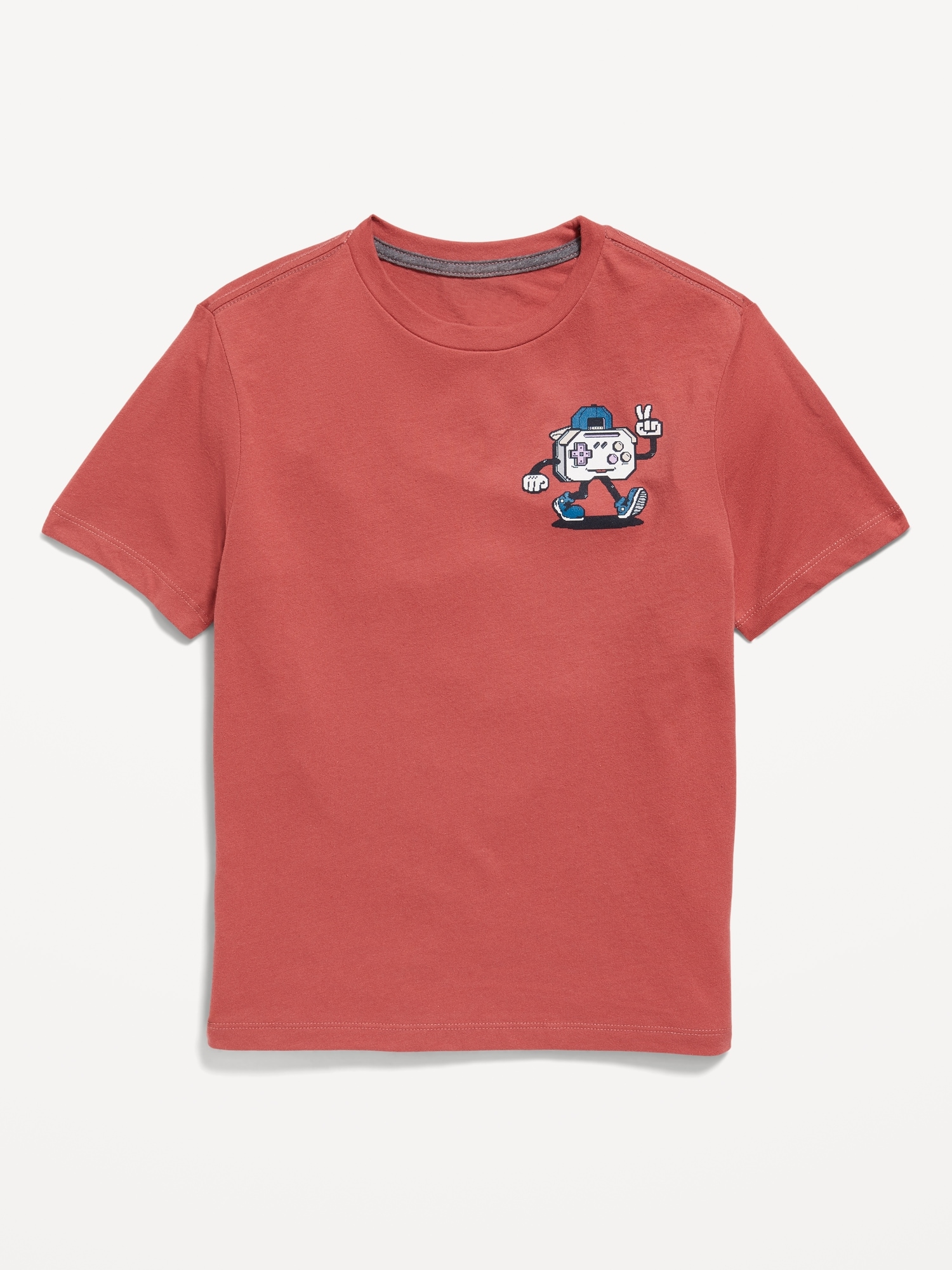 Old Navy Graphic Crew-Neck T-Shirt for Boys pink. 1