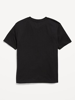 Tシャツ・カットソー SATUR Smudge Logo Artwork Short Sleeve T-Shirt Vintage Navy Soft-Washed Crew-Neck Graphic T-Shirt | Old Navy