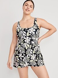 Wrap Front Swim Dress Old Navy