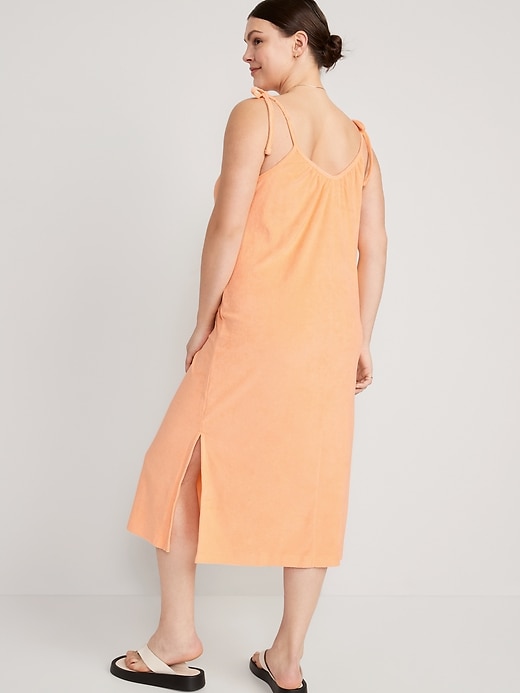 Image number 6 showing, Tie-Strap Midi Swing Dress