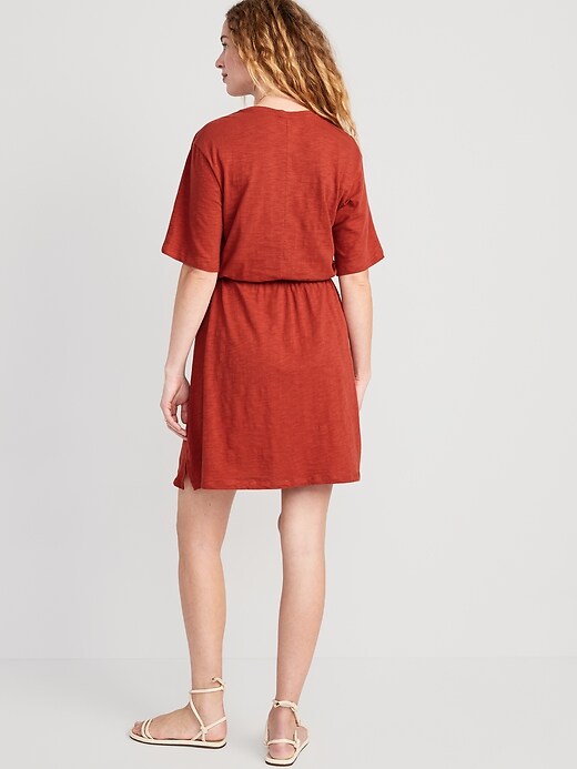 Waist-Defined Slub-Knit Mini Dress | Old Navy Waist-Defined Slub-Knit Mini Dress | Old Navy