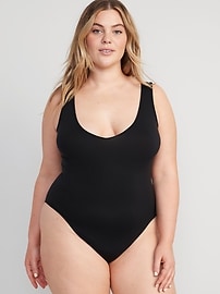 View large product image 6 of 7. Seamless V-Neck Tank Bodysuit