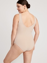 View large product image 6 of 8. Seamless V-Neck Tank Bodysuit