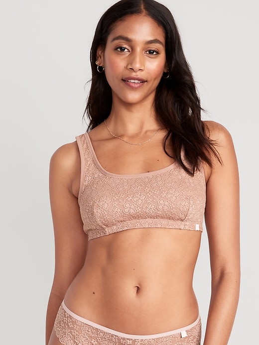 Old Navy Women's Lace Bralette Top (Pink Salt) only $6.98