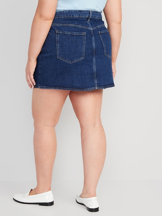 Image number 8 showing, High-Waisted OG Straight Mini Jean Skirt