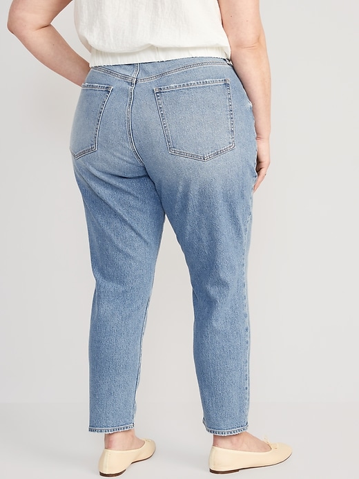 Image number 7 showing, Curvy High-Waisted OG Straight Ankle Jeans