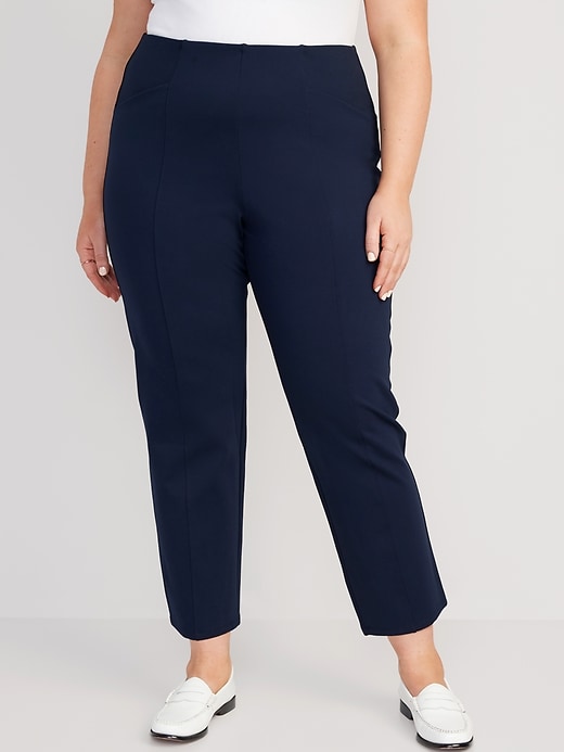 Image number 7 showing, Extra High-Waisted Stevie Straight Ankle Pants