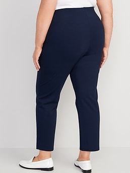 Extra High-Waisted Stevie Straight Ankle Pants