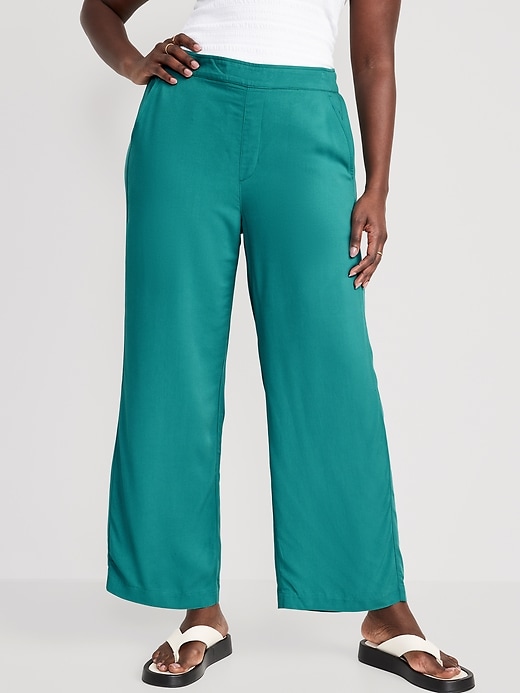 Image number 5 showing, High-Waisted Playa Wide-Leg Pants