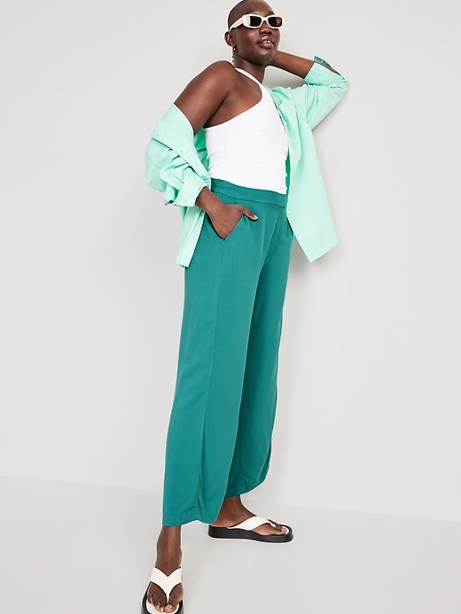 Image number 3 showing, High-Waisted Playa Wide-Leg Pants