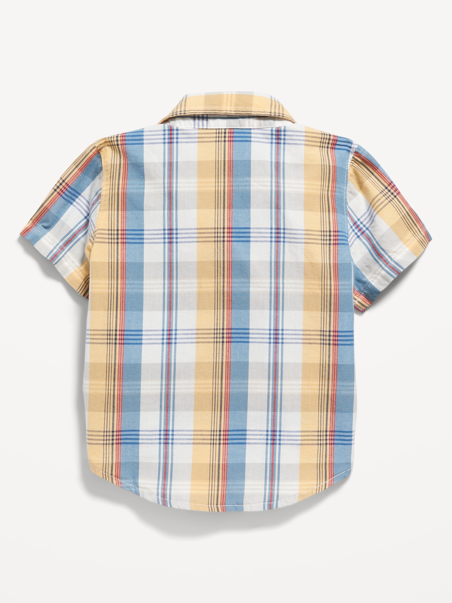 Plaid Poplin Pocket Shirt for Toddler Boys | Old Navy