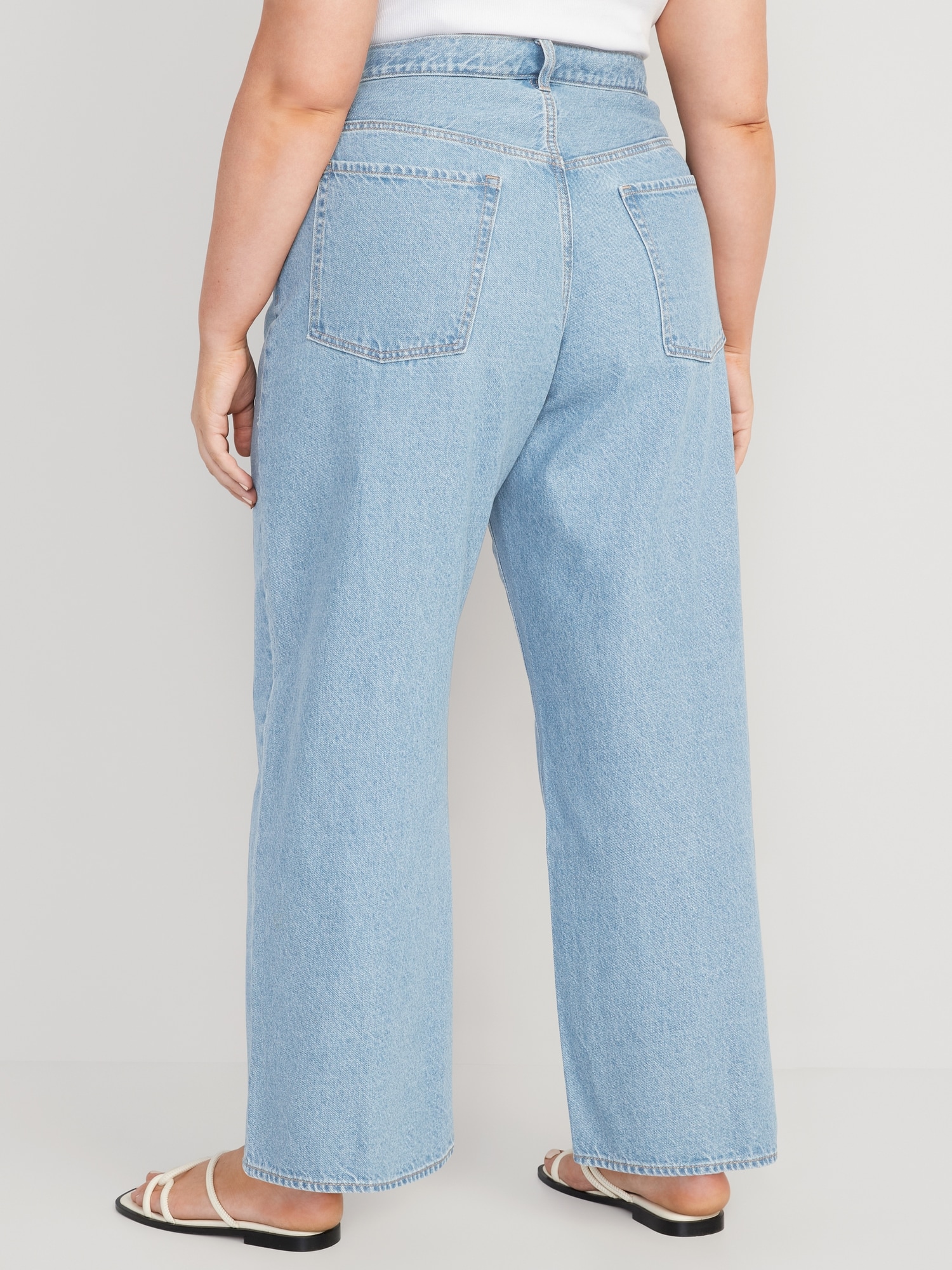 Vintage Streetwear Womens Baggy High Waisted Baggy Jeans With Wide Legs,  Large Pockets, And Denim Fabric By Y2K From Just4urwear, $20.83