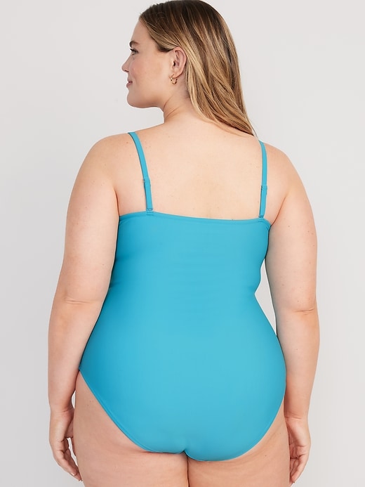 Image number 8 showing, Convertible Bandeau One-Piece Swimsuit