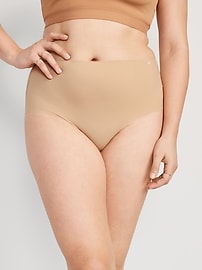 View large product image 4 of 7. High-Waisted No-Show Bikini Underwear