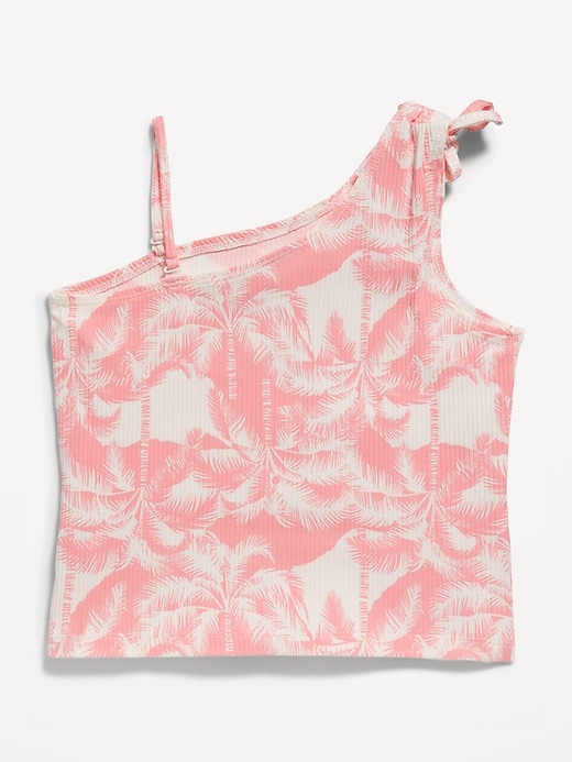 Rib-Knit One-Shoulder Tank Top for Girls | Old Navy