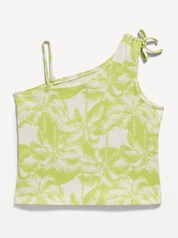 View large product image 3 of 3. Rib-Knit One-Shoulder Tank Top for Girls