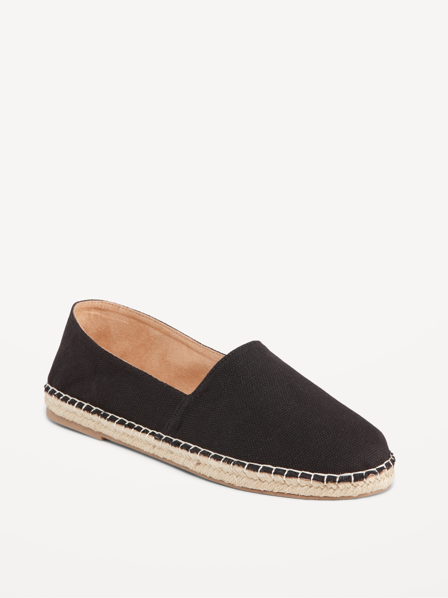 Old Navy Canvas Espadrille Flats for Women black. 1