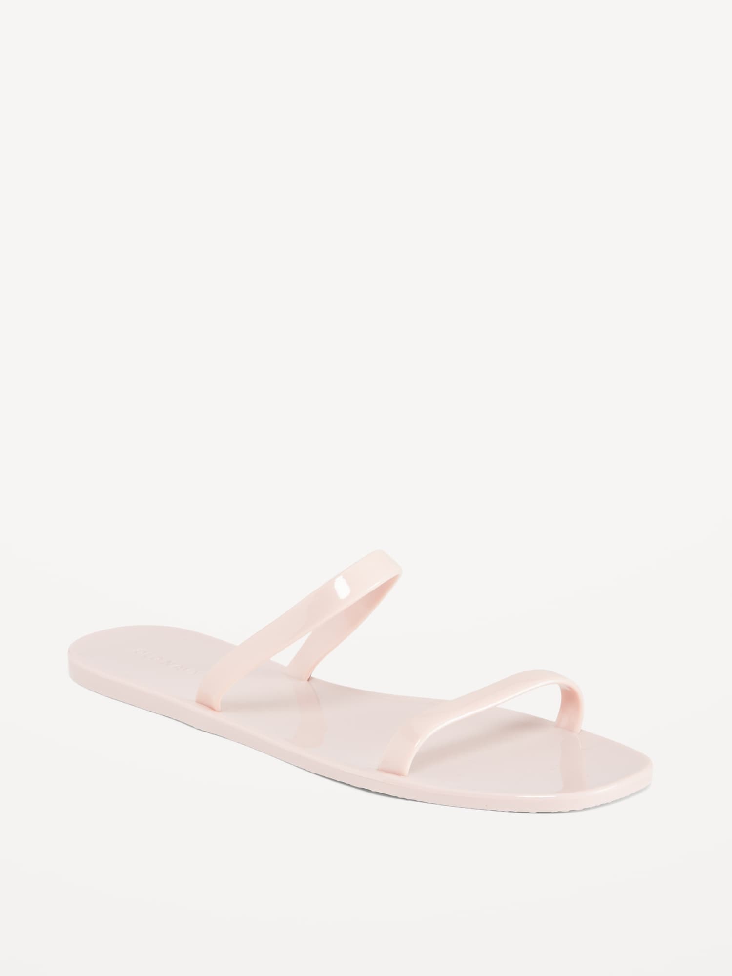 Old Navy Shiny-Jelly Slide Sandals for Women pink. 1