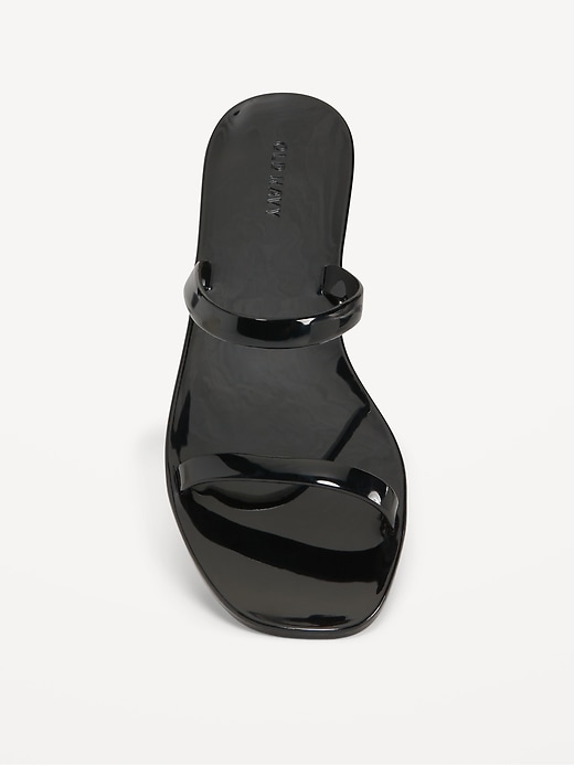 Image number 3 showing, Shiny-Jelly Slide Sandals