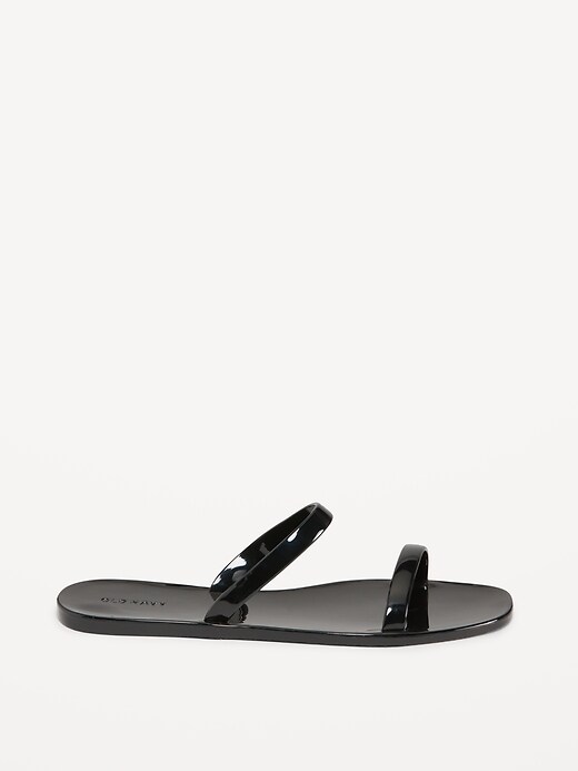 Image number 4 showing, Shiny-Jelly Slide Sandals