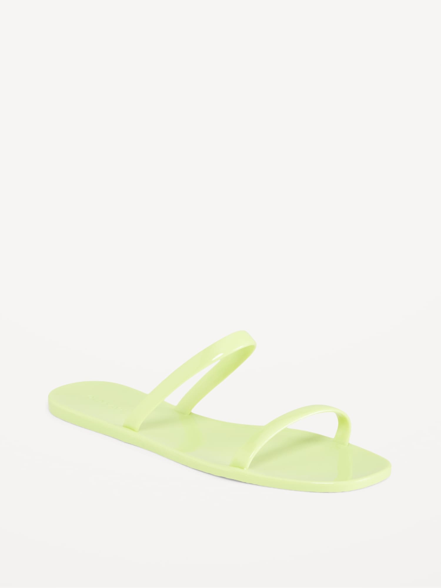 Shiny-Jelly Slide Sandals | Old Navy