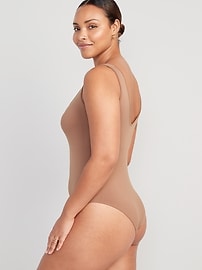 View large product image 6 of 8. Seamless V-Neck Tank Bodysuit