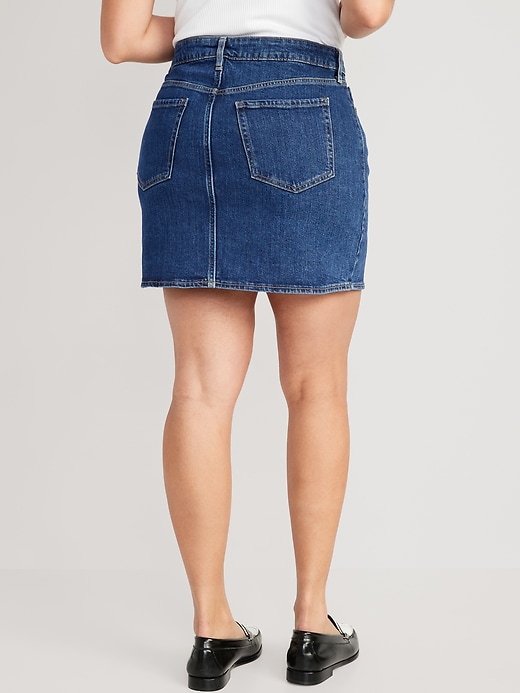 Image number 6 showing, High-Waisted OG Straight Mini Jean Skirt