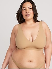 View large product image 7 of 8. V-Neck No-Show Bralette Top