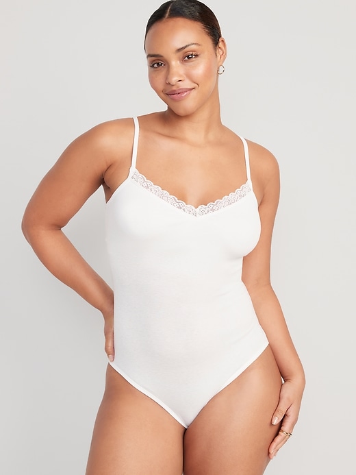 Nada Bodysuit with Lace Trims