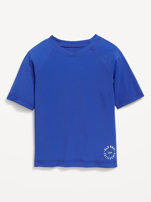 View large product image 1 of 2. Unisex Logo Rashguard Swim Top for Toddler