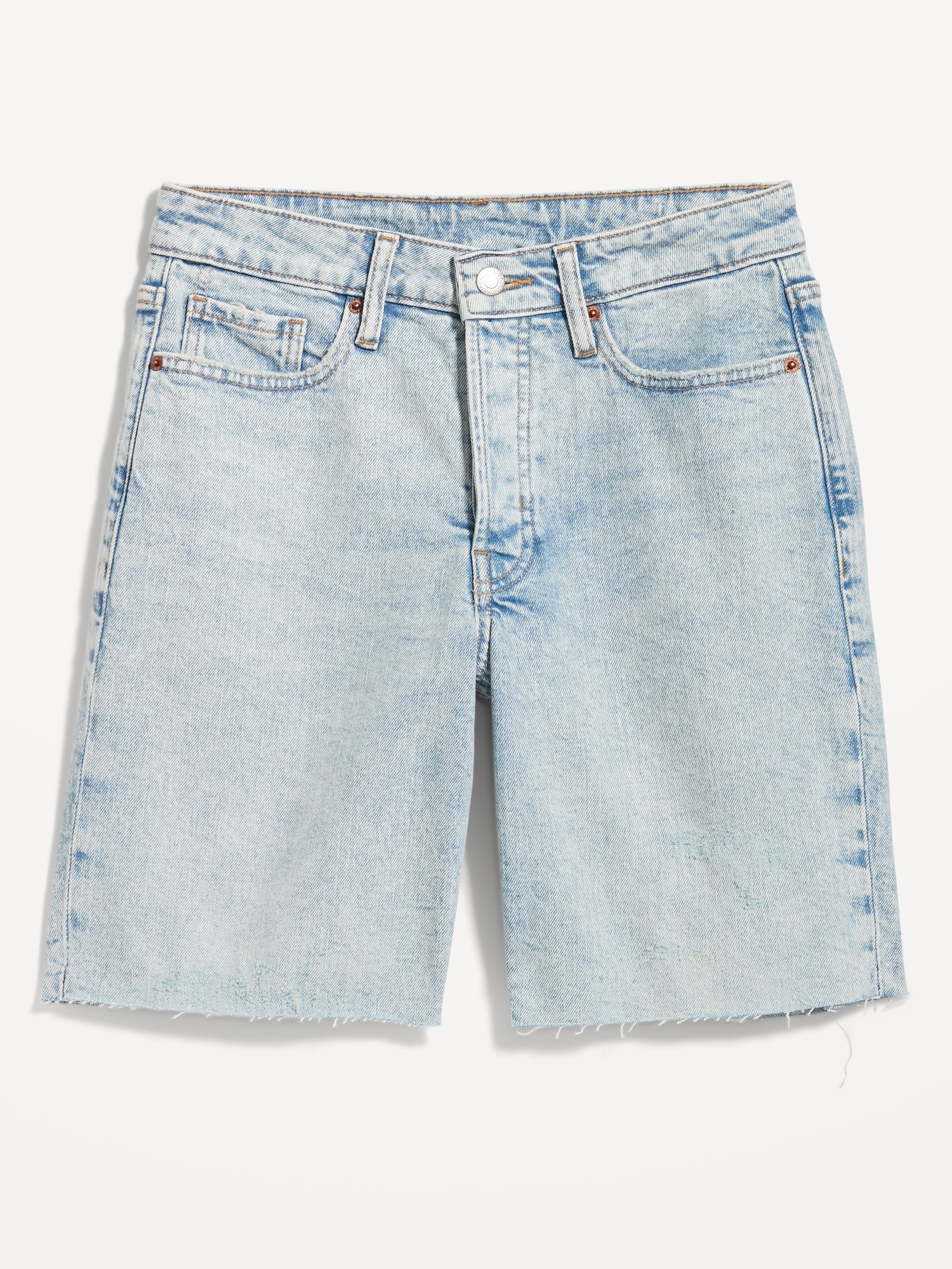 High-Waisted OG Loose Button-Fly Jean Shorts for Women -- 9