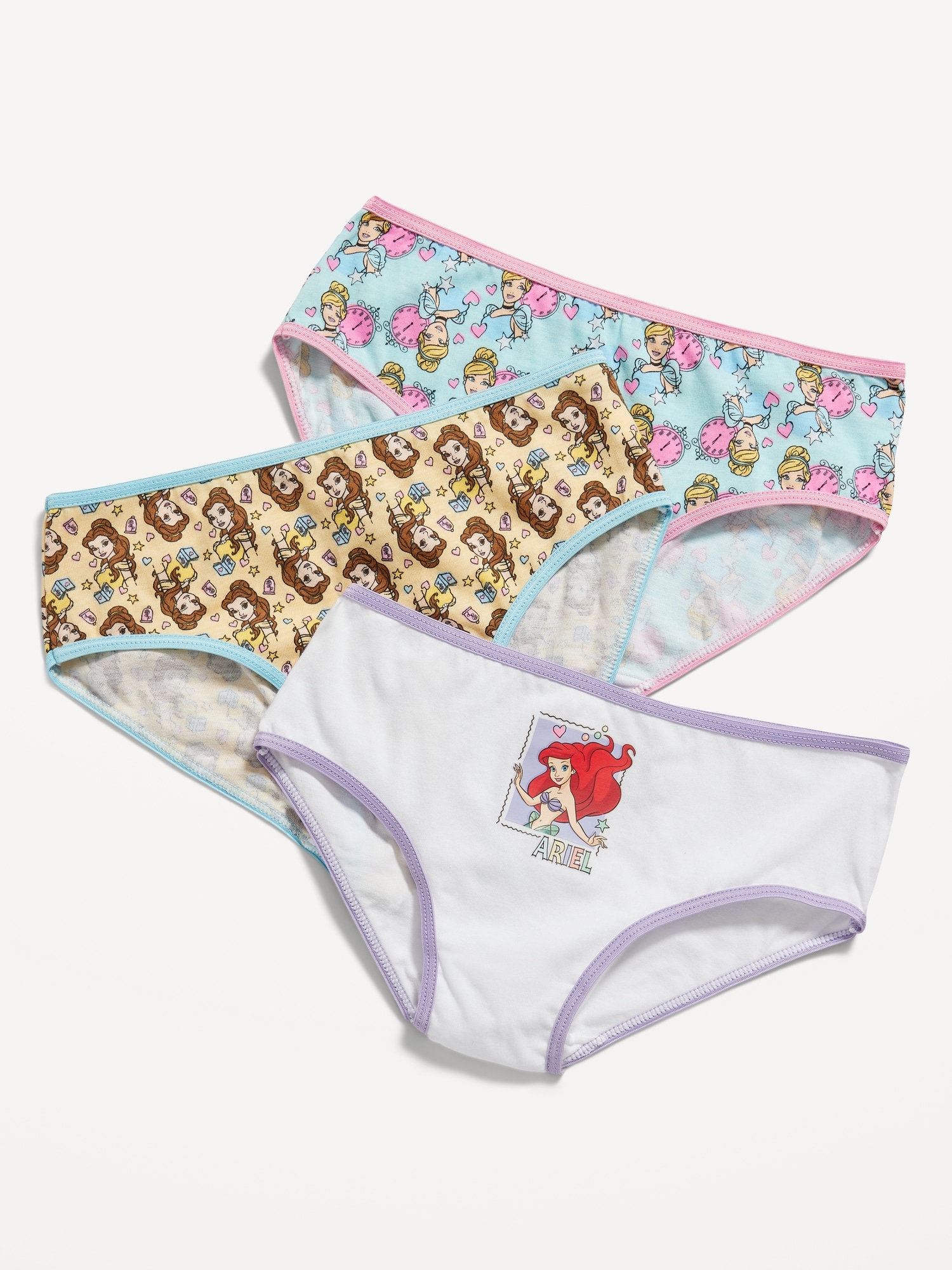 Disney Lilo & Stitch Girls 3PK Hipsters Knickers, Pack of 3 Girls Underwear