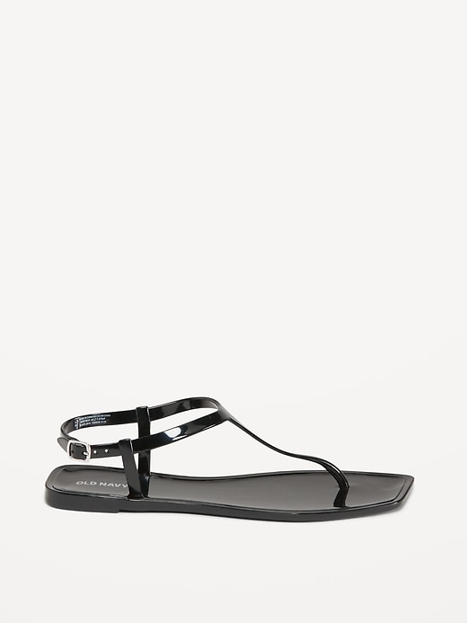 Opaque Jelly T-Strap Sandals for Women | Old Navy