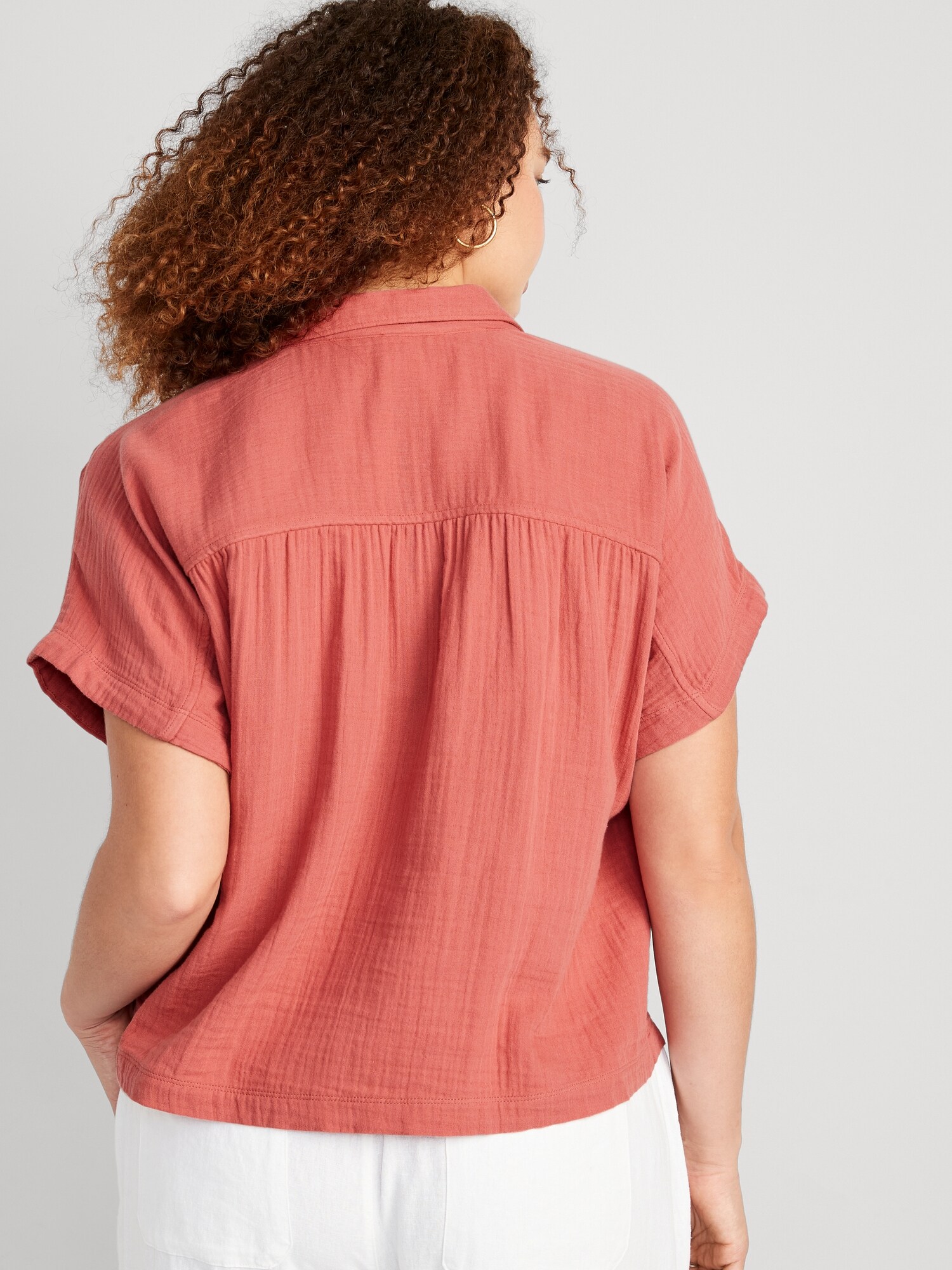 V-Neck Dolman-Sleeve Blouse | Old Navy