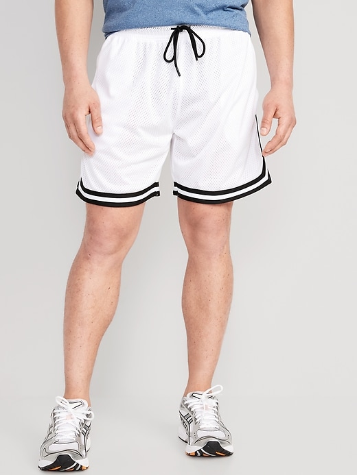 View large product image 1 of 3. Go-Dry Mesh Basketball Shorts -- 7-inch inseam