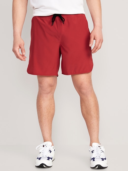 Image number 1 showing, StretchTech Rec Swim-to-Street Shorts -- 7-inch inseam